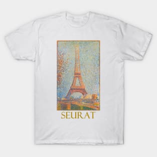 The Eiffel Tower (1889) by Georges Seurat T-Shirt